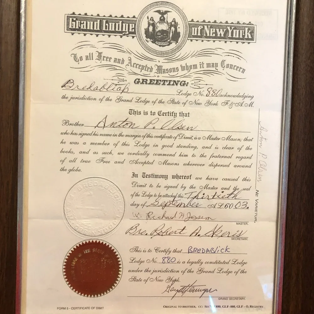 N/A lot certificates